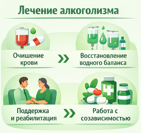 лечение алкоголизма в Новоалександровске этапы